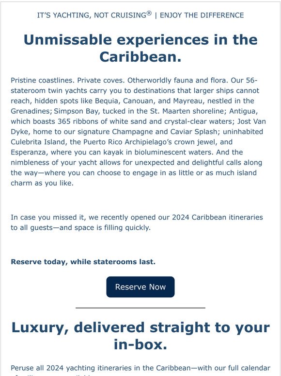 The Journeys Continue: New 2024 Caribbean Itineraries Open
