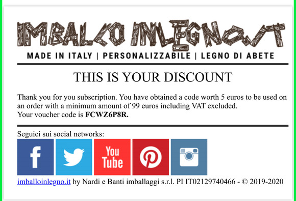 Here's your discount