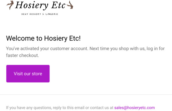 Customer account confirmation