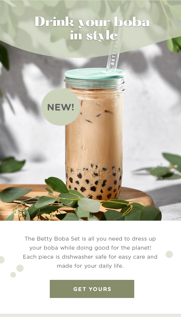 Betty Boba Tumbler – Tea Drops