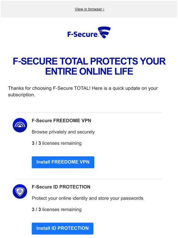 F‑Secure ID Protection — Protect your online identity