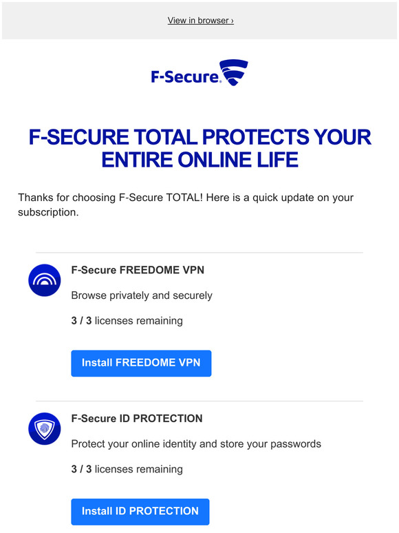 F‑Secure ID Protection — Protect your online identity