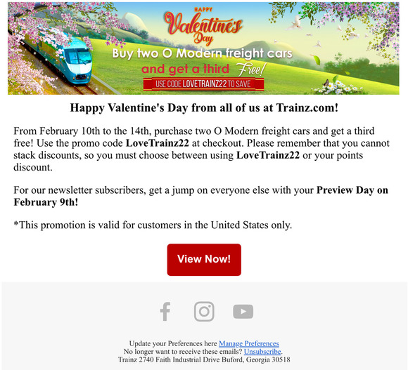 Trainz Happy Valentine's Day from Milled