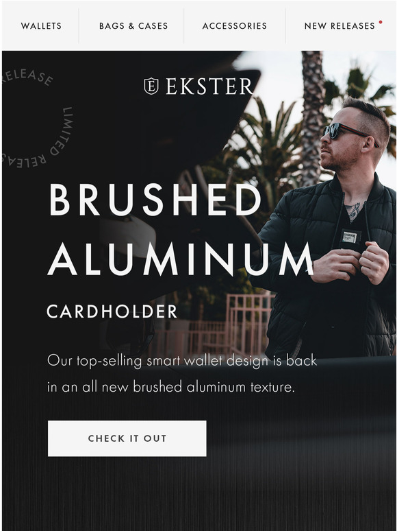 Ekster® Get to know our Brushed Aluminum Cardholder Milled