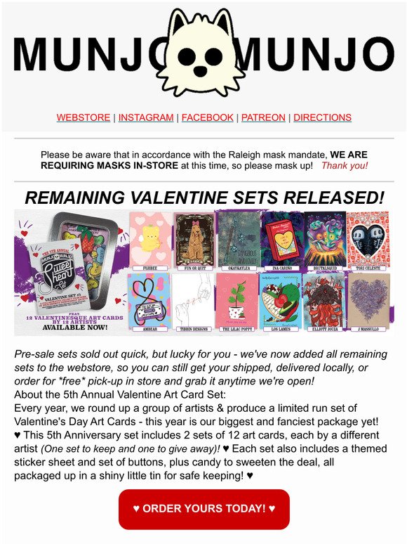 Remaining Valentine Sets Released!