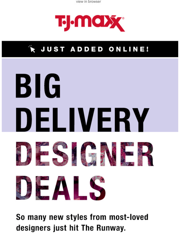 TJ Maxx New Runway Arrivals! Milled