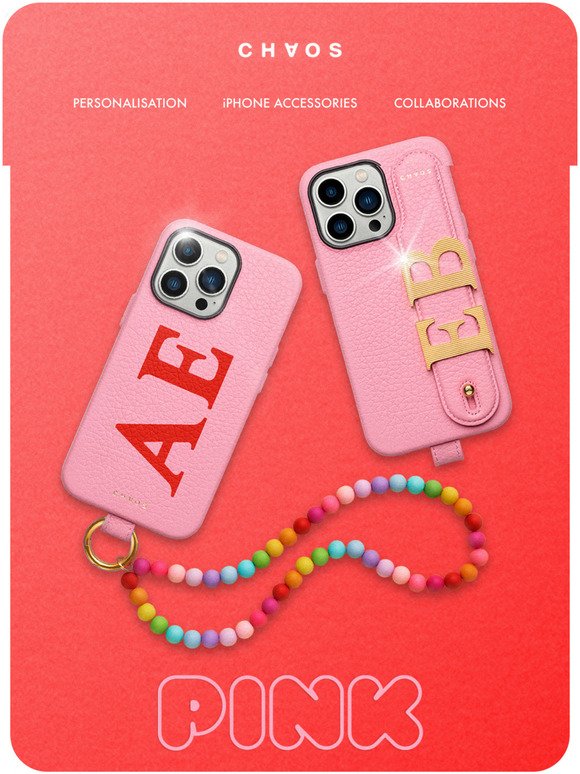 Alphabet Charms Personalised Hand Hug Leather iPhone Case