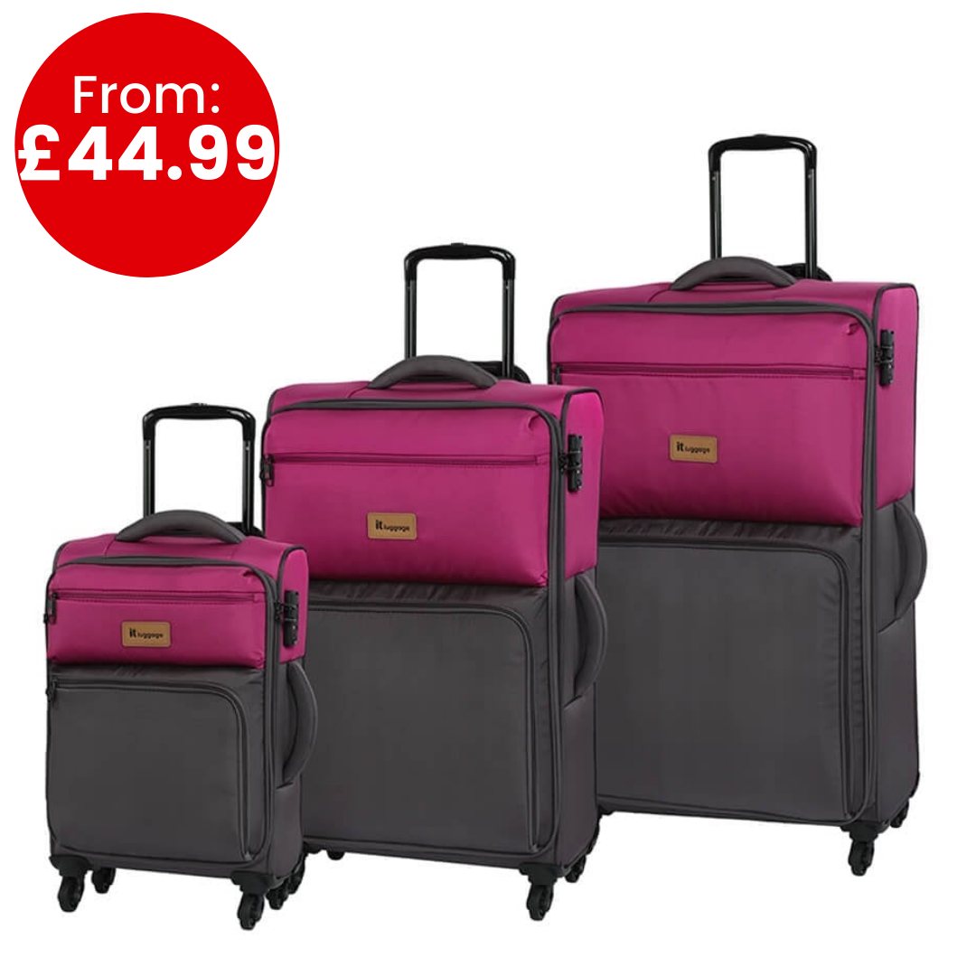 4 Wheel Fuchsia & Magnet Eva Luggage