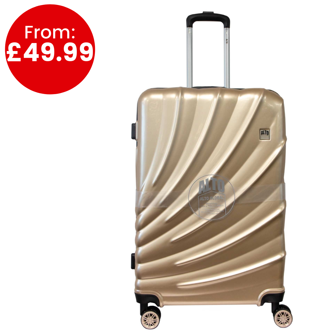 Global High Gloss Abs Luggage- Gold