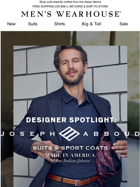 Mens Wearhouse Designer Spotlight Joseph Abboud Milled 