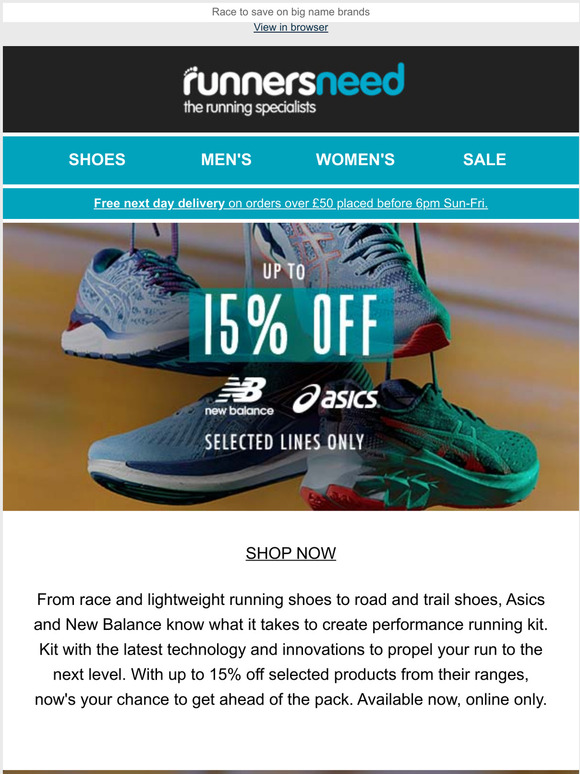 new balance sign up 15 off