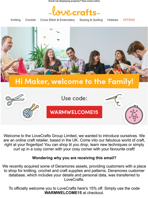 Welcome to the LoveCrafts Group!