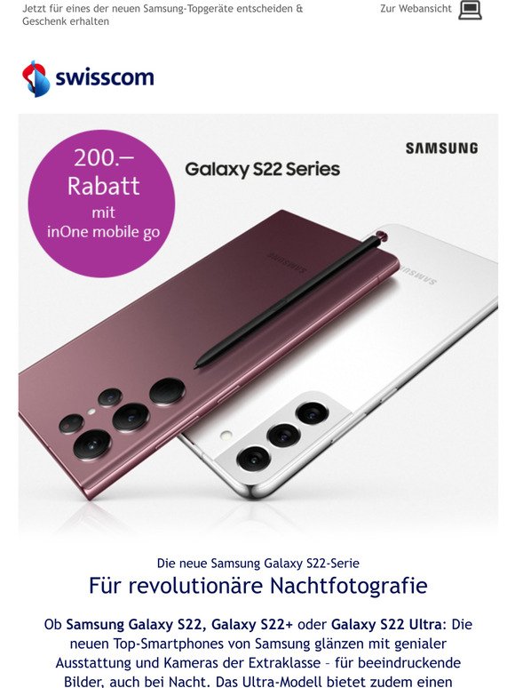 Samsung Galaxy S22-Serie & Galaxy Tab S8 vorbestellen