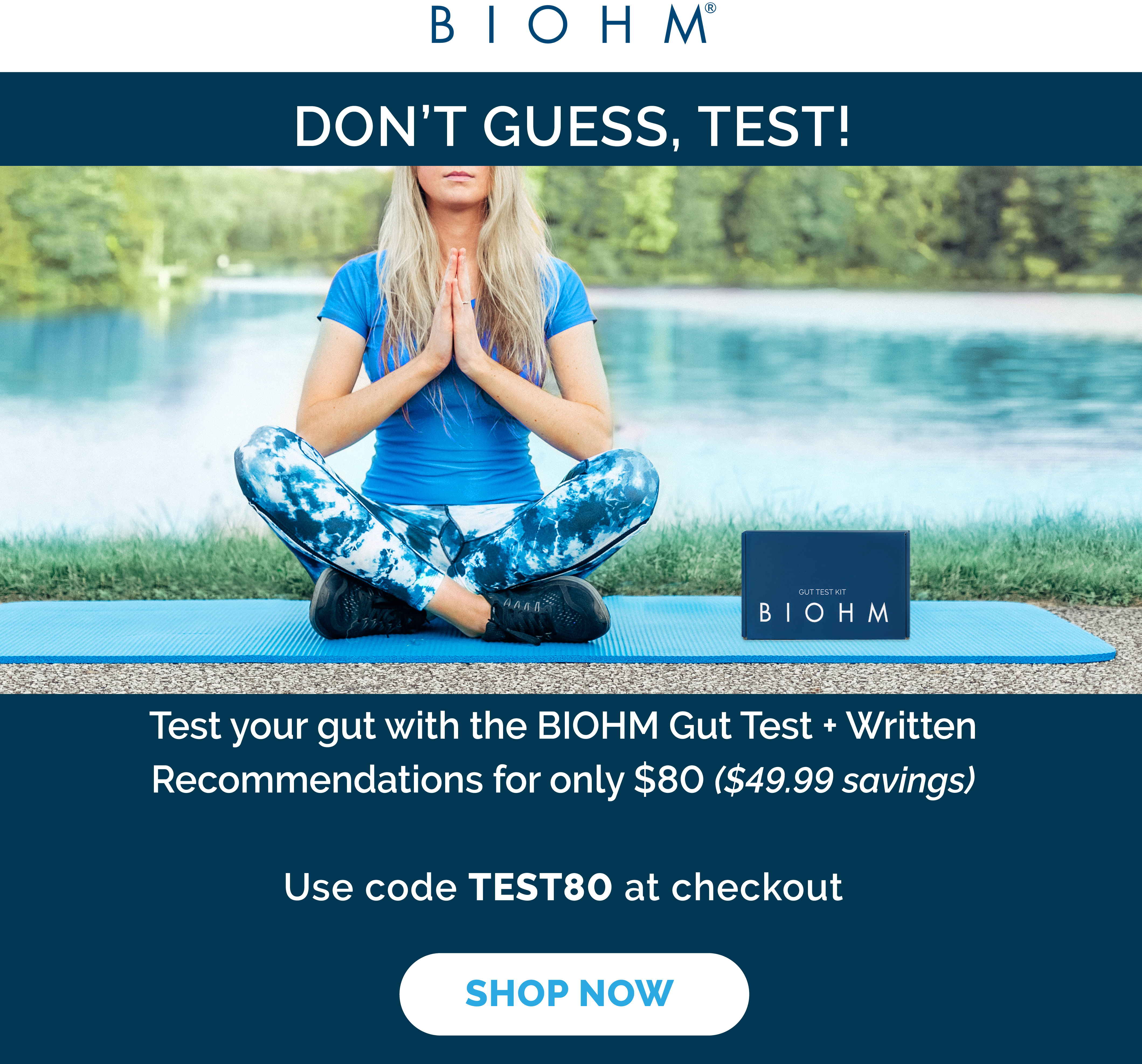 Biohm Health Exclusive Test Your Gut For 80 Milled