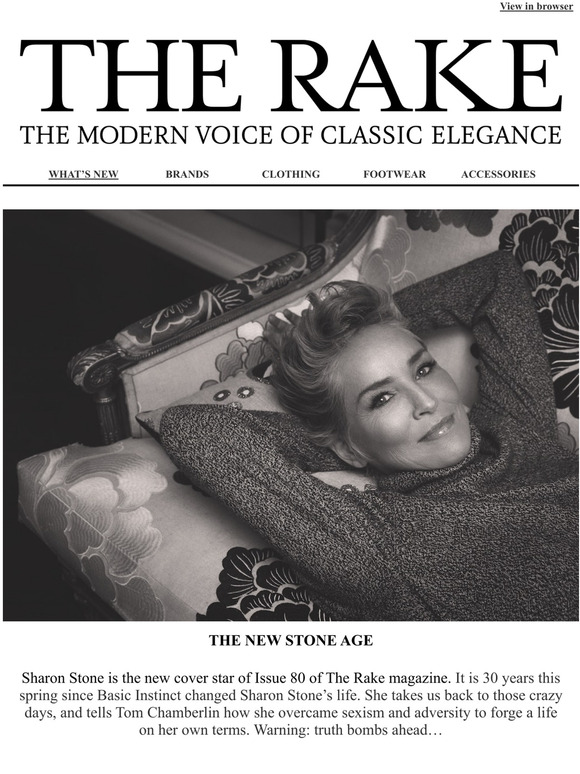 The Rake: The Rake's New Cover Star Is Sharon Stone | Milled