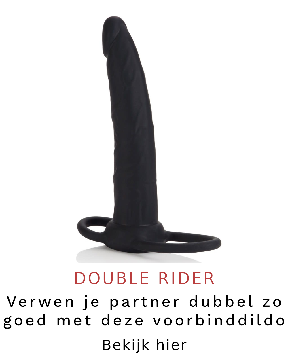Silicone Double Rider, dubbele penetratie dildo