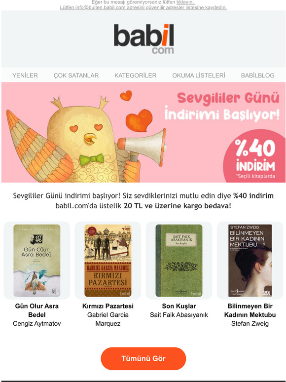 Sevgililer Gnne zel %40 ndirim!