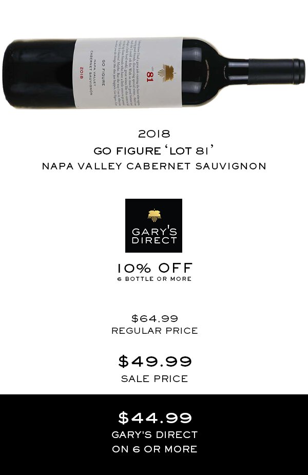 Go Figure Lot 82 Cabernet Sauvignon Knights Valley - Gary's Wine &  Marketplace