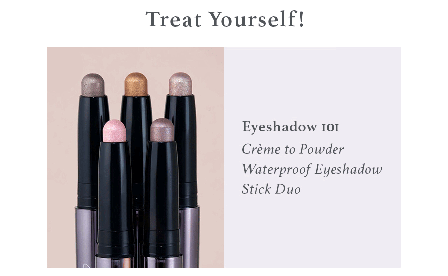 Eyeshadow 101 Crème to Powder Waterproof Eyeshadow Stick Duo