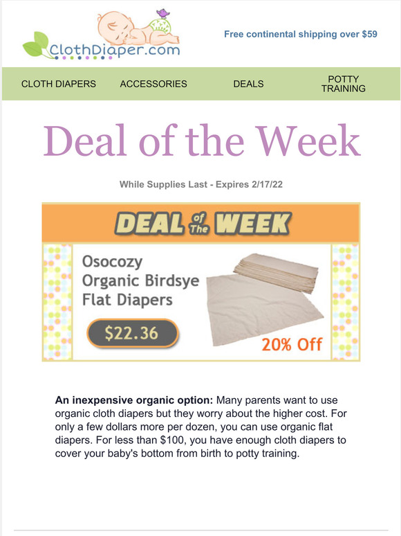 Deal of the Week: 20% Off OSoCozy Organic Flats