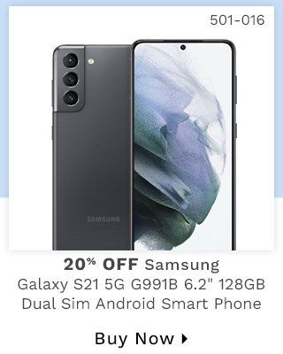 501-016 - Samsung Galaxy S21 5G G991B 6.2" 128GB Dual Sim Unlocked GSM Android Smart Phone - 20% Off