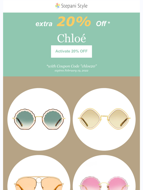 Chloe Eyewear: Extra 20% Off New Arrivals and Best Sellers