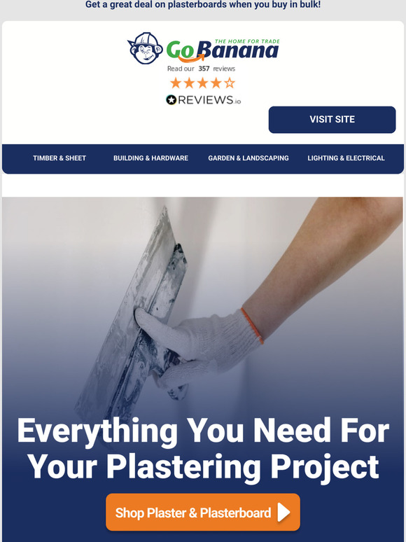 Plastering supplies all in one place!