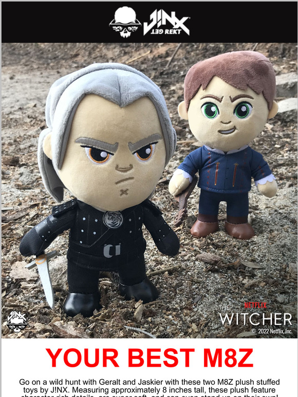 Go on a wild hunt with Geralt & Jaskier Plush @ J!NX
