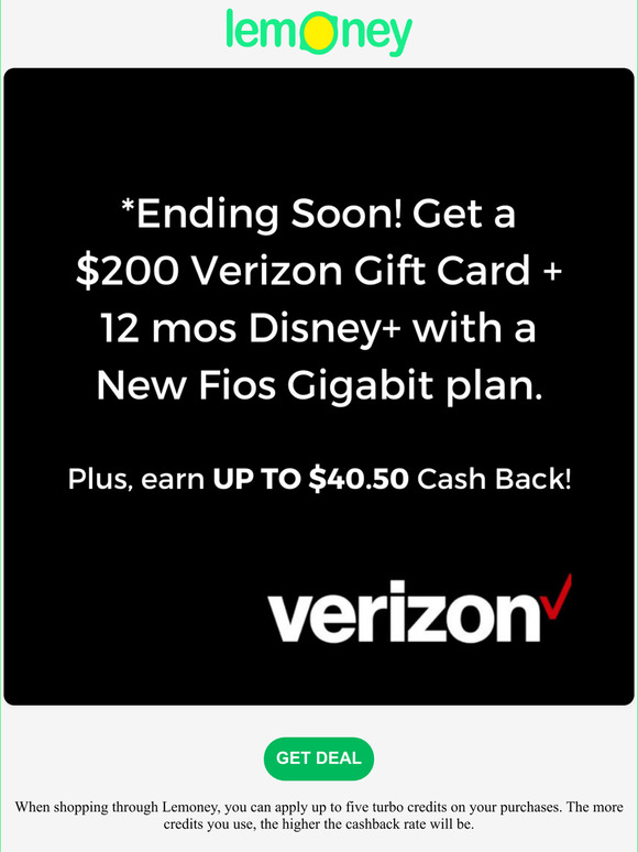 verizon $200 gift card