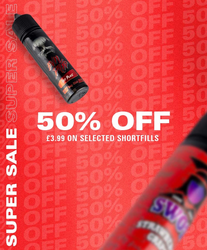 50% off selected Shortfills
