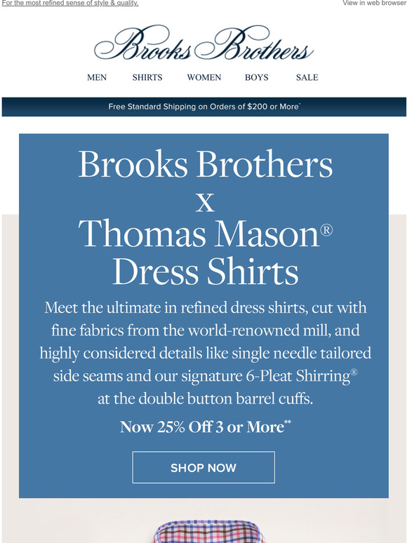 Brooks Brothers Introducing Brooks Brothers x Thomas Mason dress