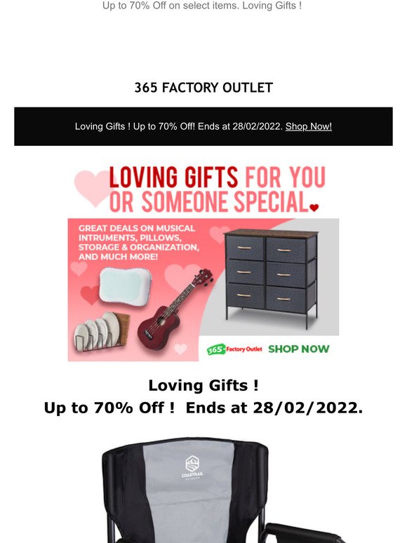 Loving Gifts ! Up to 70% Off !