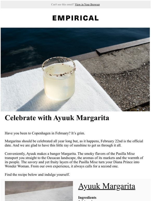Enjoy Ayuuk on Margarita Day