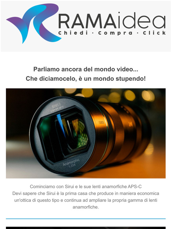 Continuiamo a scoprire il mondo video di Rama!