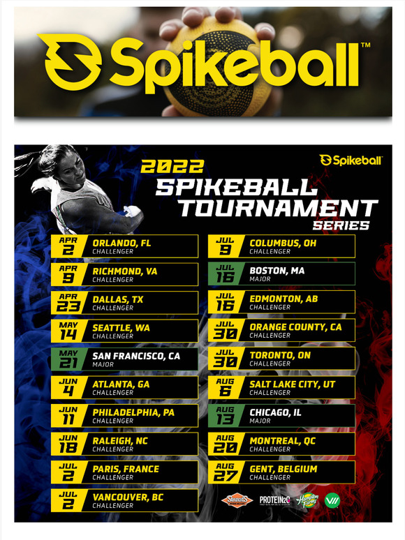 Spikeball 2022 Spikeball Tournament Schedule Milled