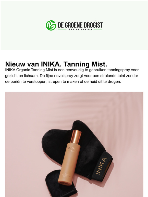 Nieuw binnenDe Tanning Mist van INIKA Organic