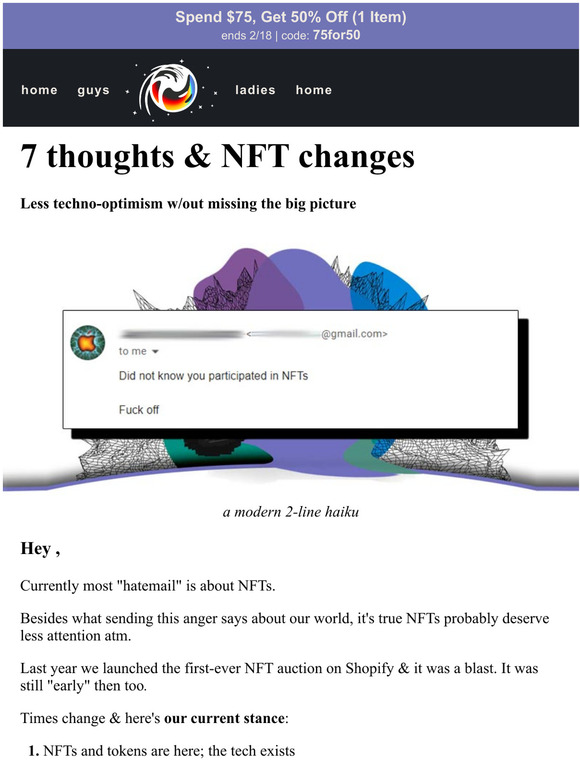 7 thoughts on NFTs