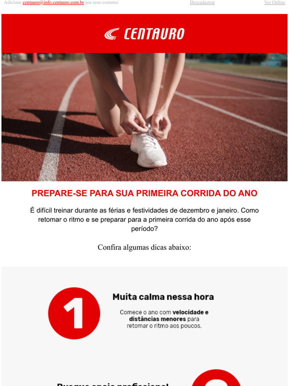 Centauro: Prepare-se para sua corrida! | Milled