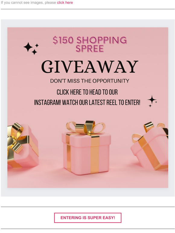 GIVING AWAY $150 SHOPPING SPREE!!!