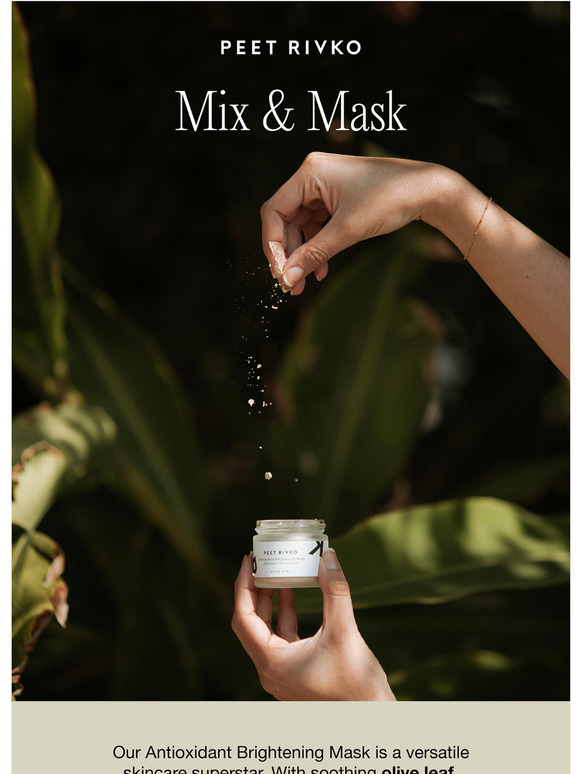 How we make our Antioxidant Brightening Mask