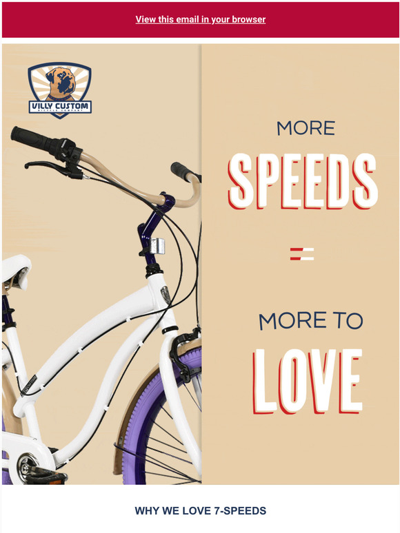 , 7-Speed Bikes are here!