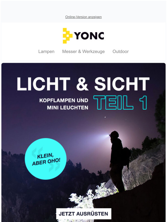  Licht & Sicht Teil 1: Kopflampen und Mini Leuchten