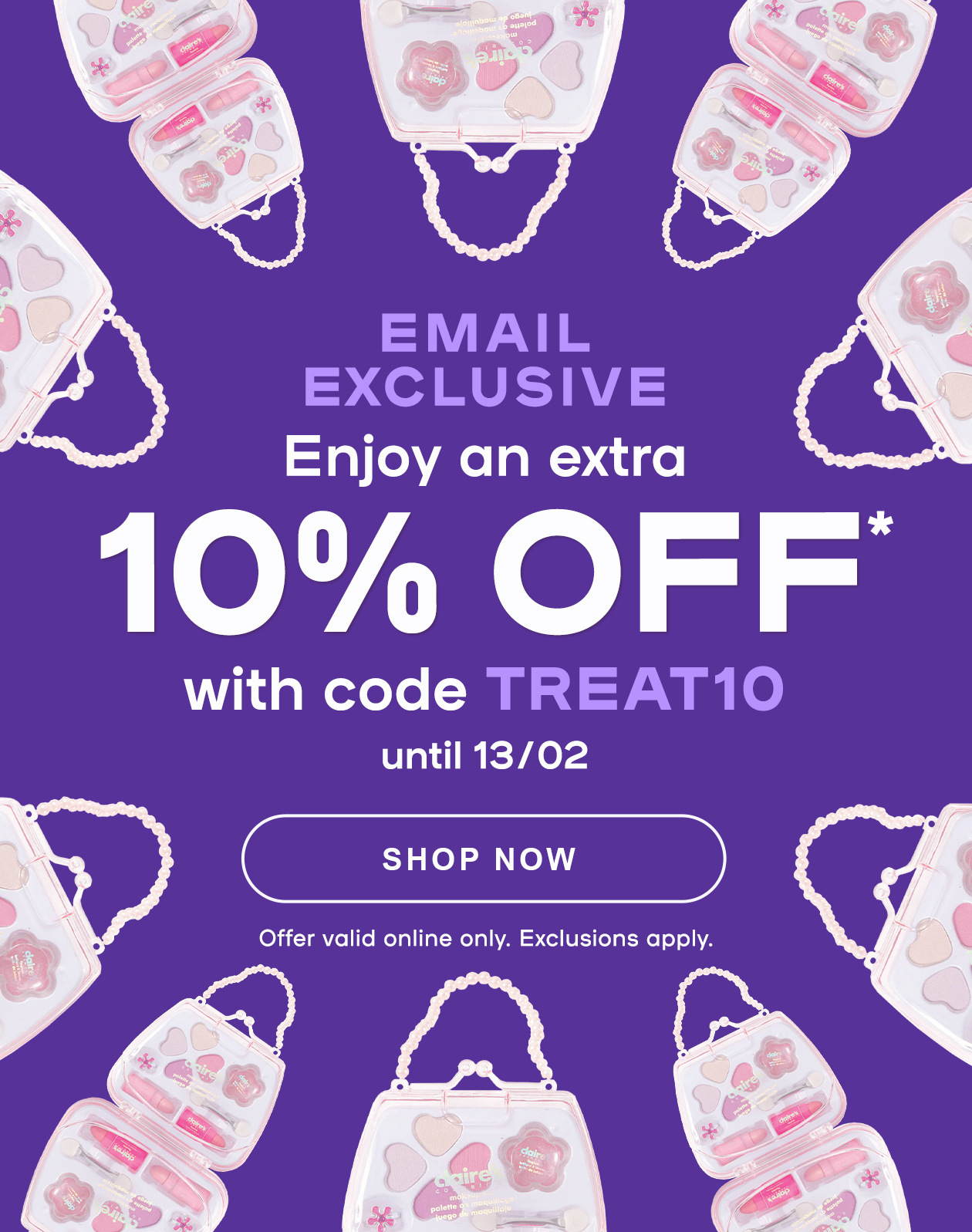 Claire's 50% OFF Sitewide  Extra 20% Off Using Code!