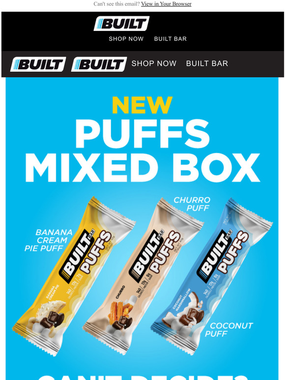 Built Bar Have you tried Puffs yet? Milled