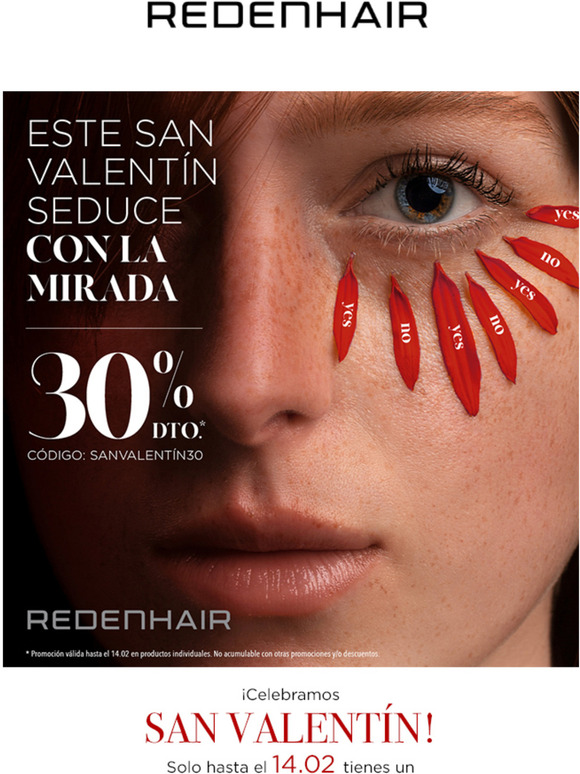 Enamora con tu mirada en SAN VALENTN!  30% en PESTAAS ;)