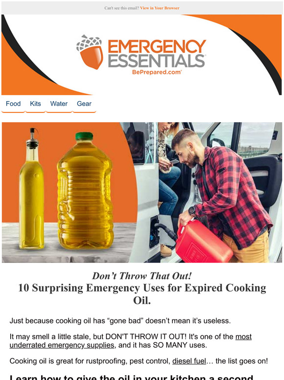 10 Surprising Emergency Uses for Expired Cooking Oil
