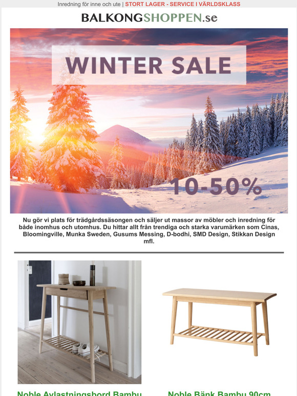 WINTER SALE 10-50%