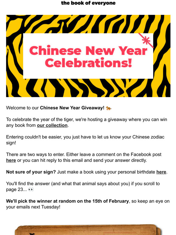 Enter our Chinese New Year free giveaway 