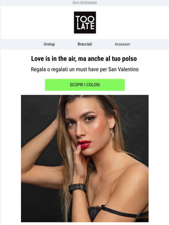   A San Valentino con un must have