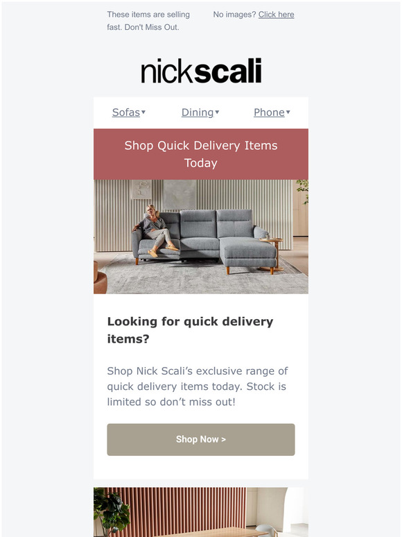 Nick Scali Online Shop Quick Delivery Items Today Milled